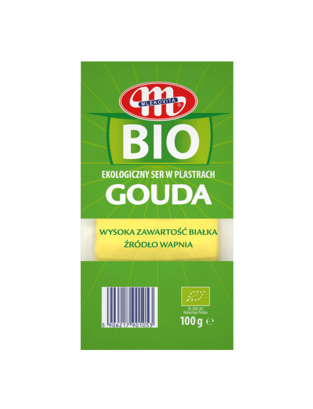 Ekologiczny ser w plastrach Gouda BIO BEZ GMO 100 g