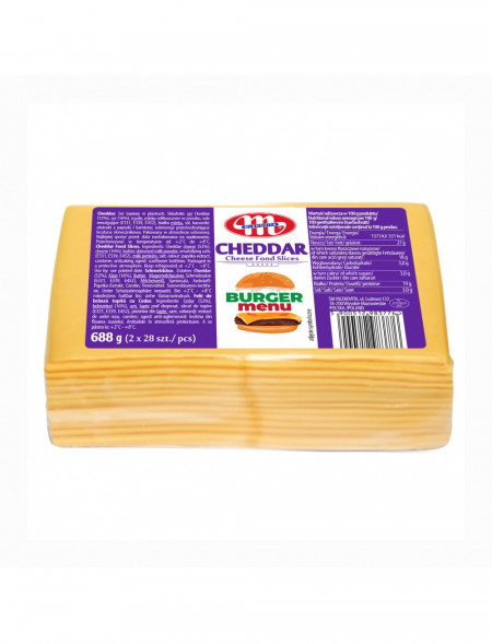Cheddar BURGER ser topiony w plastrach 688 g