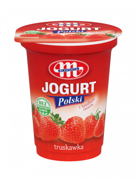 Jogurt Polski Truskawkowy 350 g (26.05.2022 r.) x3