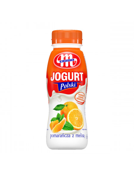 Jogurt POLSKI pitny pomarańcza z melisą 250 g