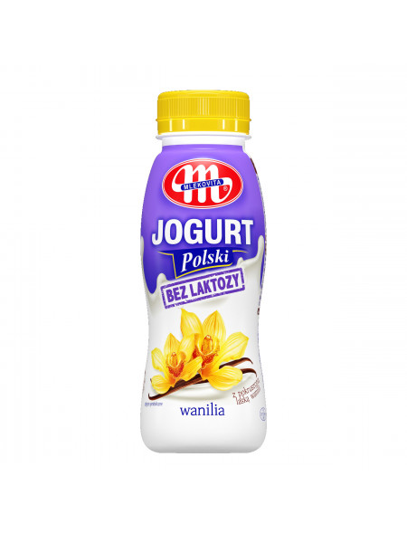 Jogurt Polski pitny bez laktozy waniliowy 250 g