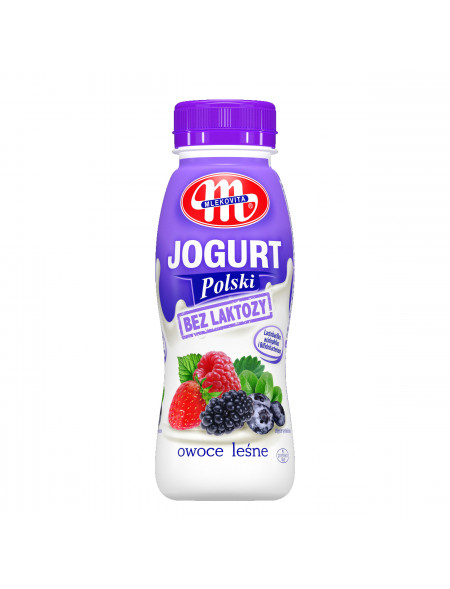 Jogurt Polski pitny bez laktozy owoce leśne 250 g