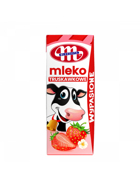 WYPASIONE mleko o smaku truskawkowym 200 ml x 3 szt.