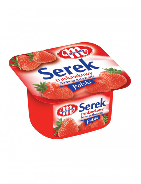 Serek homogenizowany Polski o smaku truskawkowym 150 g (26.05.2022 r.) x 3 szt.