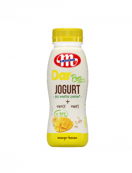 Jogurt Dar PURE mango-banan 250 g x 3 szt. (26.05.2022 r.)