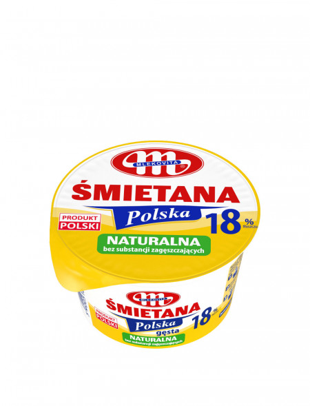 Śmietana POLSKA 18% gęsta 200 g x2