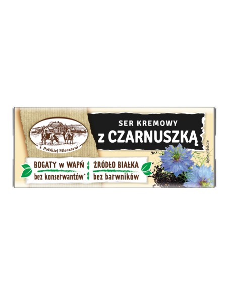 Ser kremowy topiony z czarnuszką z Polskiej Mleczarni 100 g