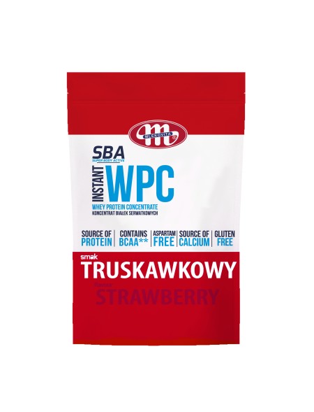 SBA WPC koncentrat białek serwatk. instant truskawka 700 g