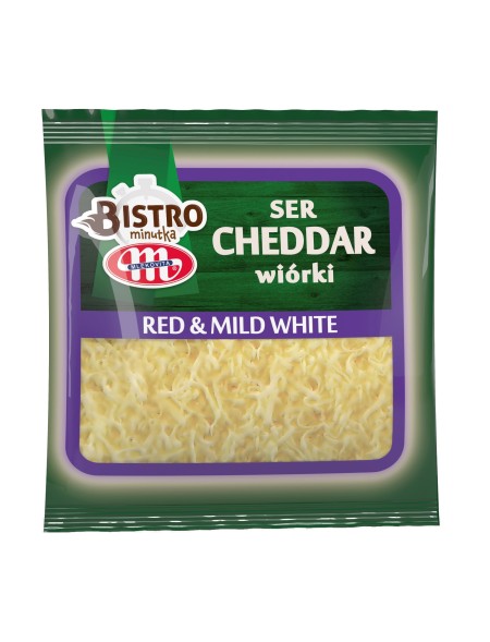Bistro Minutka Ser Cheddar Red & Mild White wiórki 300 g